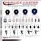 Service Caster 3.5'' Solid Poly Swivel 1-1/8'' Expanding Stem Caster Set with Brake, 4PK SCC-EX20S3514-SPUS-PLB-118-4 - alternate 4